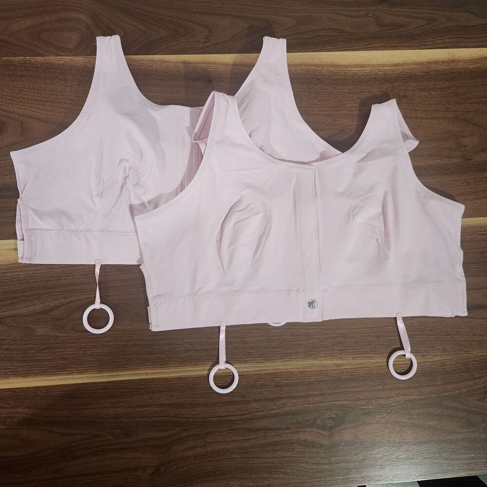 Masthead Elizabeth Pink Bra Front Closure Post Op Surgical 042 Size 4XL Set of 2